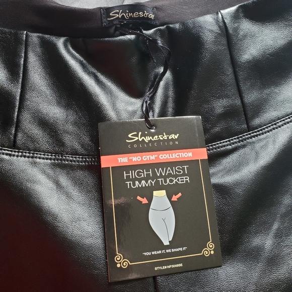 Small faux leather pants - Picture 3 of 3